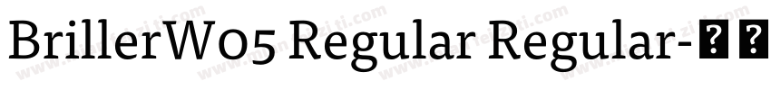 BrillerW05 Regular Regular字体转换